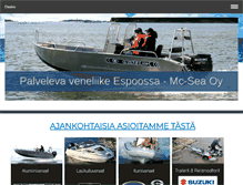 Tablet Screenshot of mcsea.fi